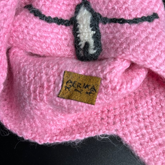 Perika by Peruvian Trading Company Rabbit Adult Funny Hat Ear Flaps Knit Beanie - Picture 7 of 9